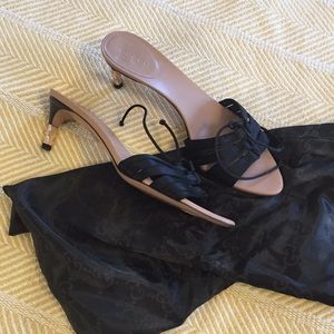 Kitten heels with bag